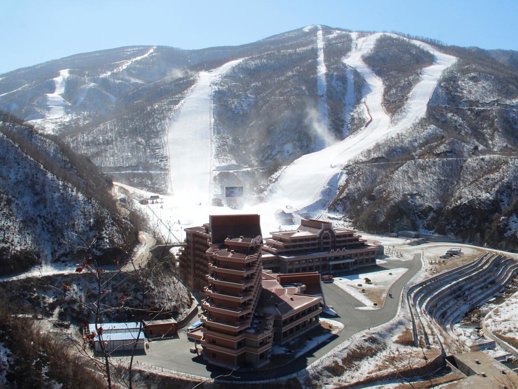 ski trip north korea
